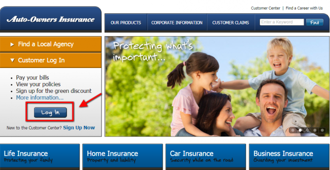 Auto Owners Auto Insurance Login - Step 2