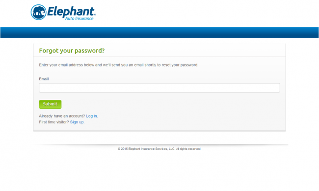 Elephant Auto InsuranceForgot Password
