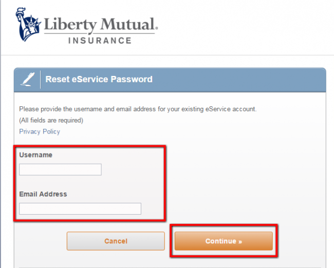 Liberty Mutual Motorcycle Insurance Password