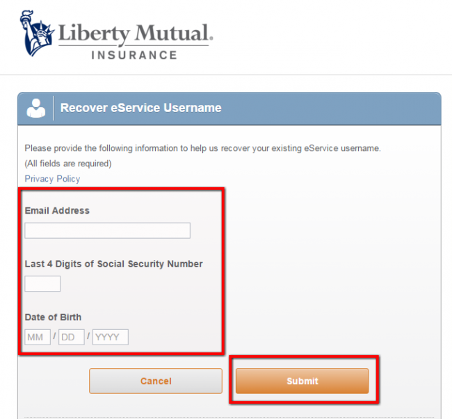 Liberty Mutual Motorcycle Insurance Username