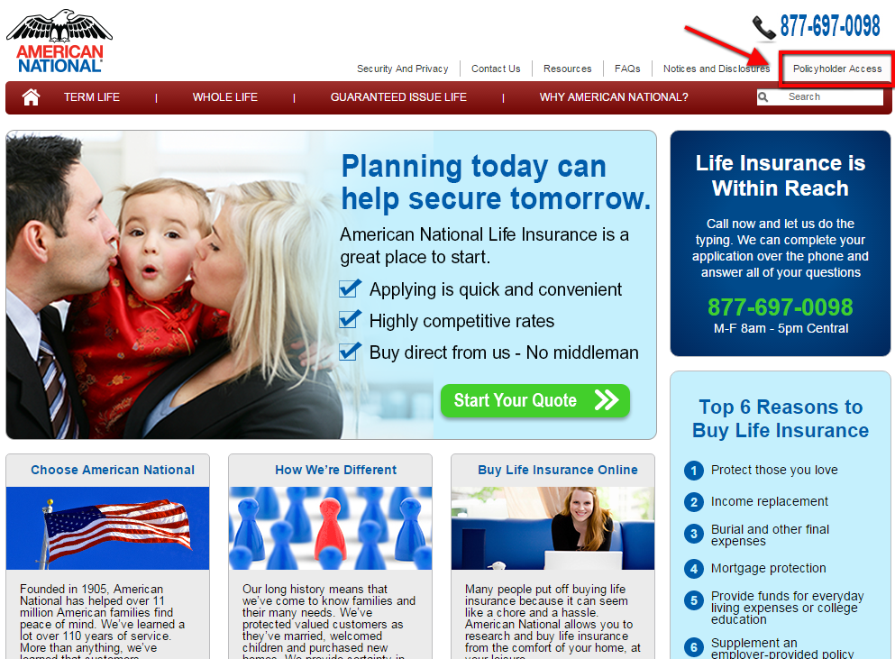 American National Life Insurance Login | Make A Payment - Insurance Reviews