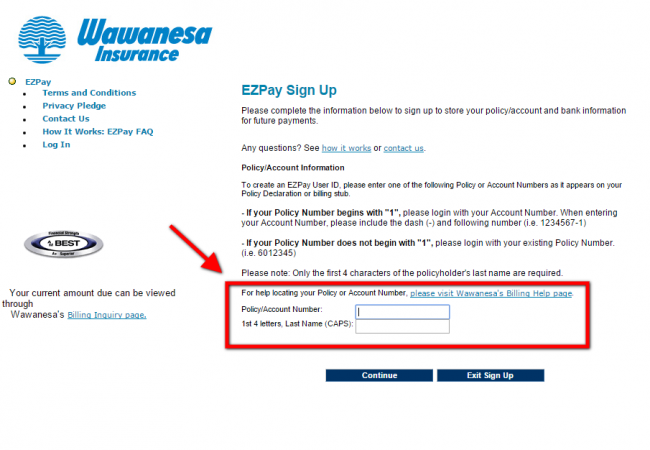 Wawanesa Auto Insurance Enroll - Step 3