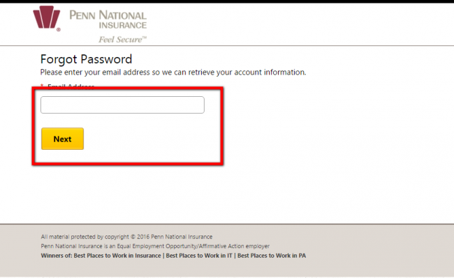 penn national home insurance forgot password