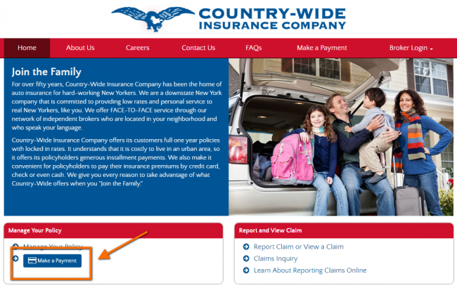 Country Wide Auto Insurance Payment - Step 2