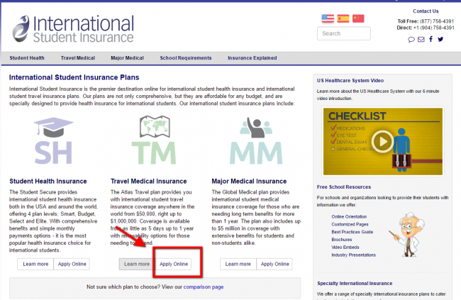International Travel Medical Insurance Quote - Step 2