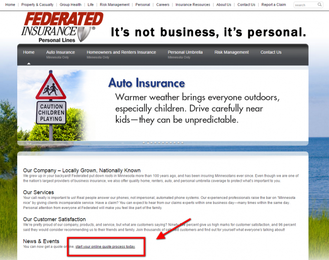 federated auto insurance quote - step 2