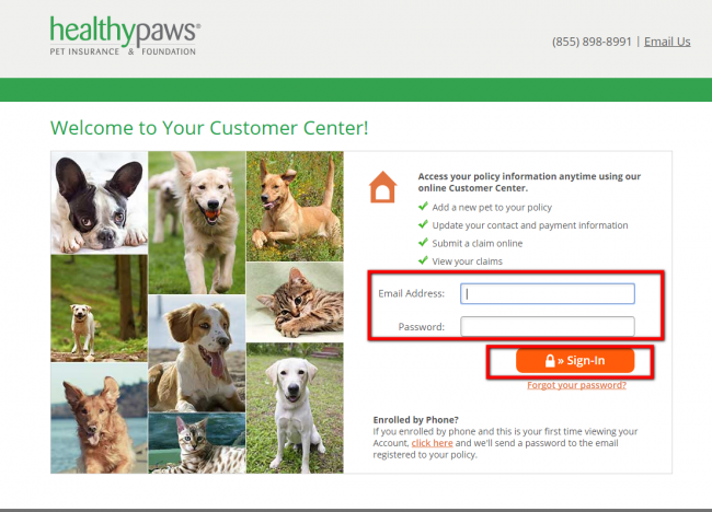 healthy paws pet insurance login - step 3