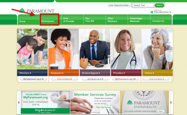 paramount health insurance quote - step 2