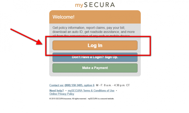 secura home and auto insurance login - step 3